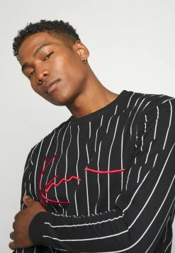 Karl Kani SIGNATURE PINSTRIPE - T-shirt à manches longues Qualité Excellente pantalons col rond male -Karl Kani Soldes Boutique 00b604ec046b4e59b956874ef4741207
