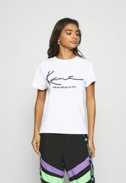 Karl Kani SIGNATURE TEE - T-shirt imprimé Authentique 100% vestes & blazers col rond female