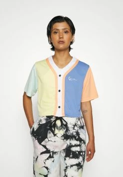 Karl Kani Produit de première qualité CHEST SIGNATURE BLOCK SHORT BASEBALL - T-shirt imprimé t-shirts col en v female