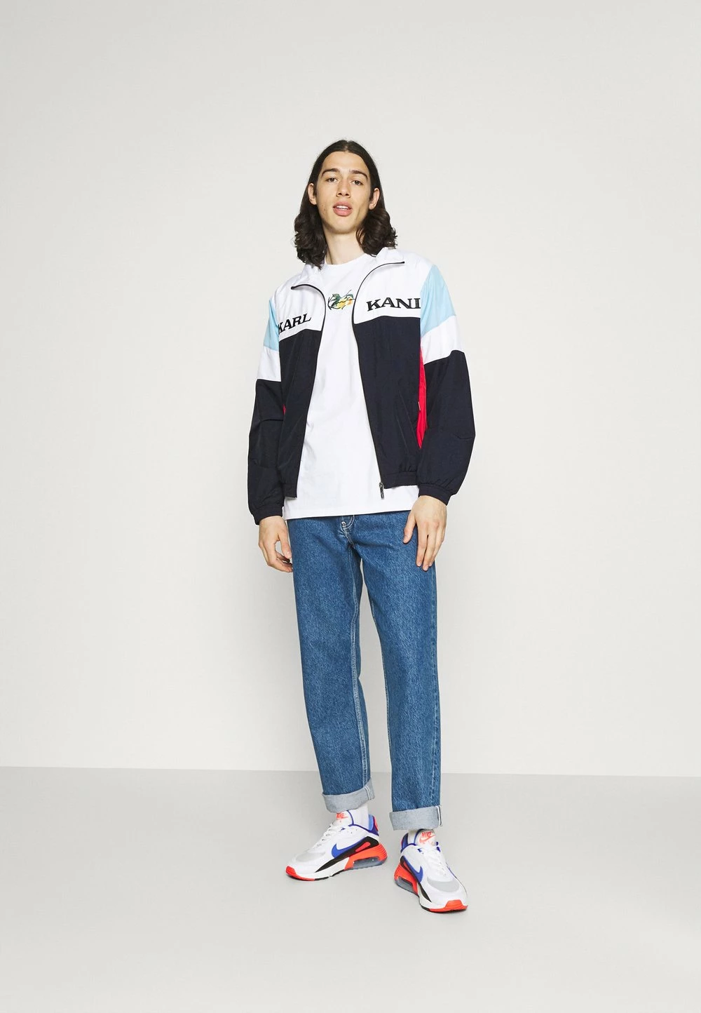 Karl Kani Haute Qualité RETRO BLOCK TRACKJACKET - Veste légère vestes col montant male 4 Karl Kani Haute Qualité RETRO BLOCK TRACKJACKET - Veste légère vestes col montant male – Image 2