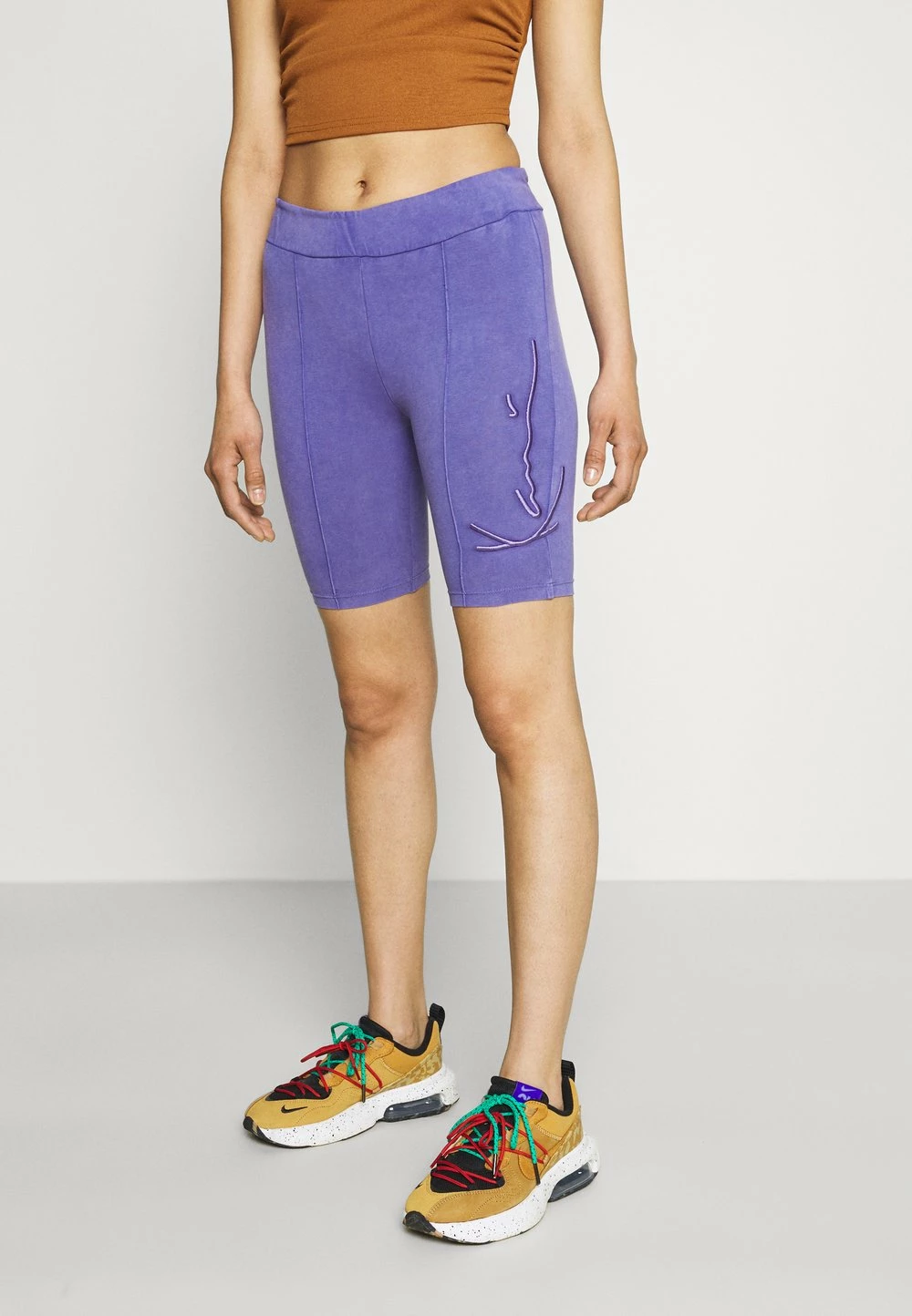 Karl Kani Authentique 100% SIGNATURE WASHED CYCLING - Short shorts normale female 3 Karl Kani Authentique 100% SIGNATURE WASHED CYCLING - Short shorts normale female