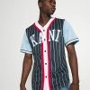 Karl Kani COLLEGE BLOCK PINSTRIPE BASEBALL SHIRT - Chemise Prix Préférentiel chemises col en v profond male -Karl Kani Soldes Boutique 2921956868764e5587d0c76edeb0753c