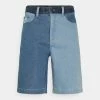 Karl Kani BLOCK UNISEX - Short en jean En promotion shorts & bermudas haute