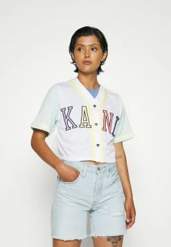 Prix Réduit Karl Kani COLLEGE BLOCK BASEBALL - Chemisier chemises & blouses col en v profond female