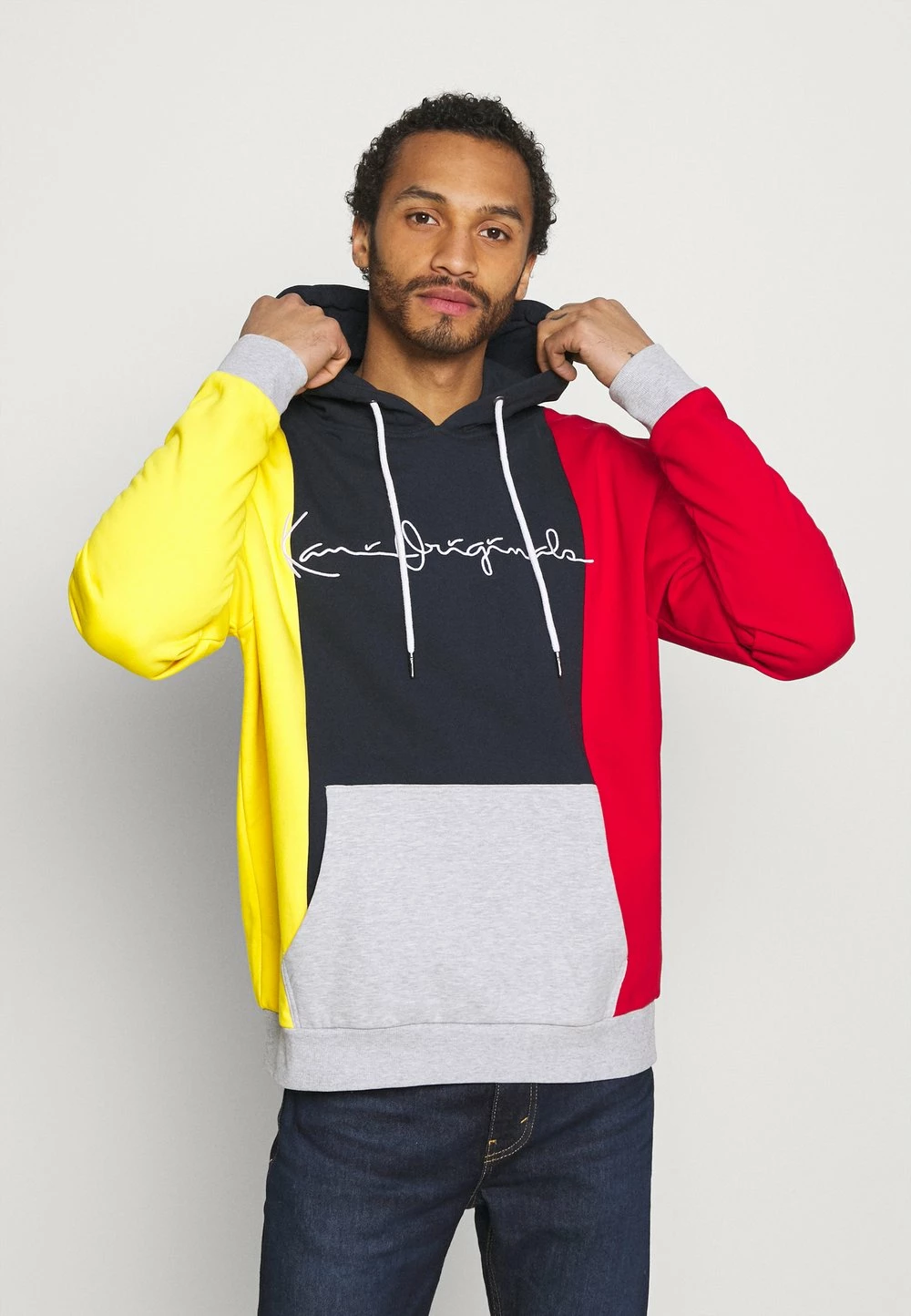 Karl Kani Pas Cher ORIGINALS BLOCK HOODIE - Sweatshirt sweatshirts capuche male 3 Karl Kani Pas Cher ORIGINALS BLOCK HOODIE - Sweatshirt sweatshirts capuche male