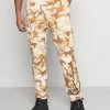Karl Kani SIGNATURE CAMO CRINCLE PANTS - Pantalon cargo Qualité Supérieure pantalons haute male