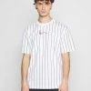 Karl Kani Prix Raisonnable SMALL SIGNATURE PINSTRIPE TEE UNISEX - T-shirt imprimé t-shirts col rond