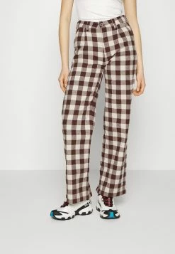 Karl Kani Soldes En Ligne RETRO WIDE LEG CHECK PANTS - Pantalon classique pantalons haute female