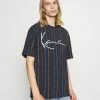 Karl Kani qualité absolue UNISEX SIGNATURE LOGO PINSTRIPE TEE - T-shirt imprimé t-shirts col rond