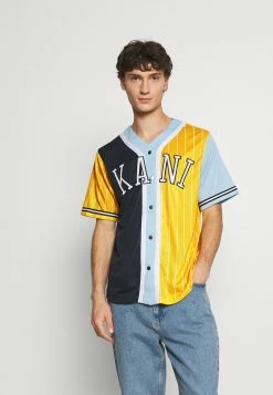 Karl Kani Qualité Supérieure COLLEGE BLOCK PINSTRIPE BASEBALL - T-shirt imprimé t-shirts col en v male