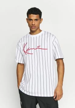 Prix Raisonnable Karl Kani SIGNATURE PINSTRIPE TEE - T-shirt imprimé t-shirts col rond male