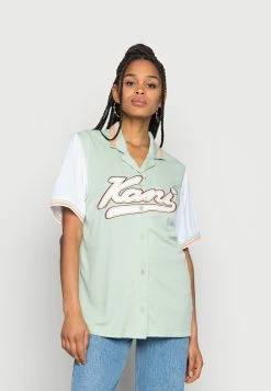 Karl Kani VARSITY BLOCK BASEBALL - T-shirt imprimé Prix De Lancement t-shirts col revers female
