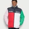 Karl Kani UNISEX RETRO BLOCK PUFFER JACKET MULTICOLOR - Veste d'hiver Première Qualité vestes & blazers col doublé