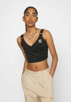 Karl Kani CROP - Débardeur Prix Raisonnable shorts col en v profond female