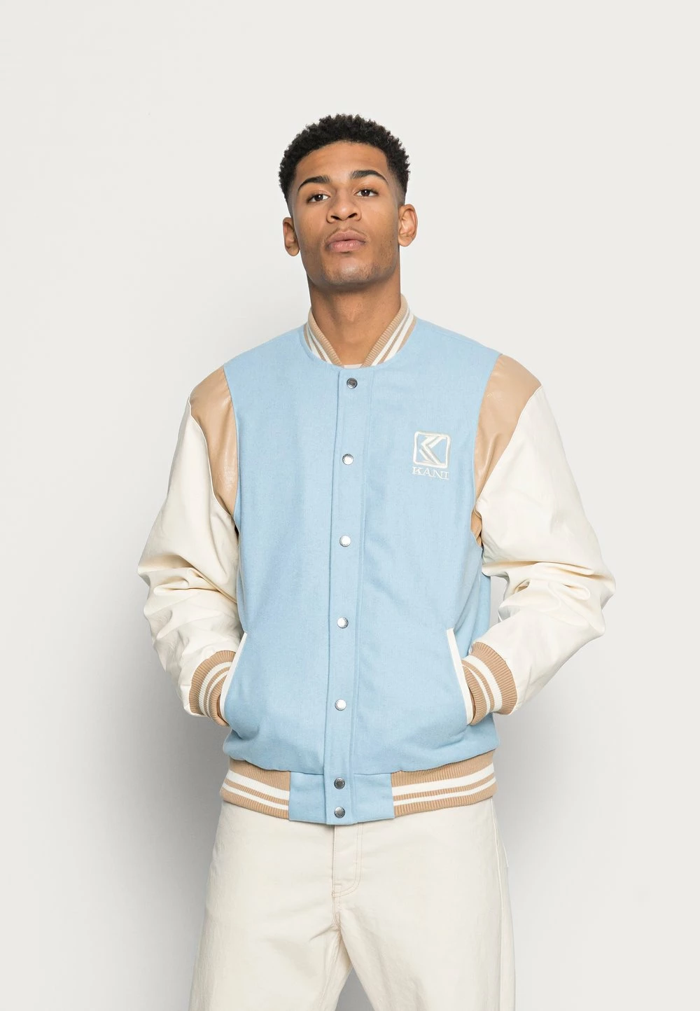 Prix Équitable Karl Kani BLOCK COLLEGE JACKET - Blouson Bomber vestes col officier male 3 Prix Équitable Karl Kani BLOCK COLLEGE JACKET - Blouson Bomber vestes col officier male
