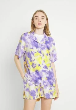 Meilleure qualité Karl Kani SMALL SIGNATURE PAISLEY RESORT - Chemisier chemises & blouses col revers female