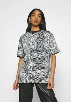 Karl Kani SMALL SIGNATURE SNAKE OVERSIZE TEE - T-shirt imprimé Meilleur Prix Garanti casquettes, bonnets et chapeaux col rond female