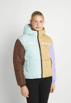Karl Kani qualité absolue RETRO BLOCK HOODED PUFFER JACKET - Veste d'hiver vestes & blazers capuche female