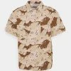 Vendre Karl Kani SMALL SIGNATURE WASHED CAMO RESORT SHIRT - Chemise chemises col kent male