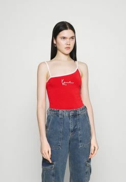 Karl Kani SMALL SIGNATURE ASYMMETRIC - Débardeur Prix Jamais Vus shorts echancrure dos female