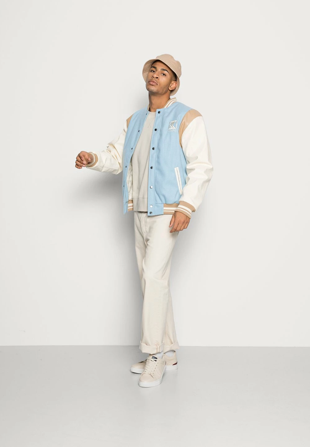 Prix Équitable Karl Kani BLOCK COLLEGE JACKET - Blouson Bomber vestes col officier male 4 Prix Équitable Karl Kani BLOCK COLLEGE JACKET - Blouson Bomber vestes col officier male – Image 2