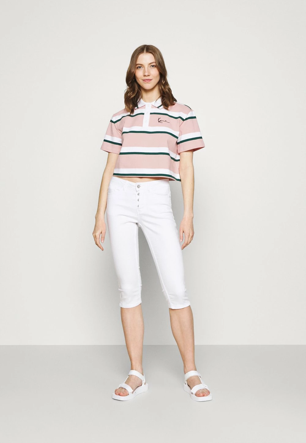 Prix Refroidis Karl Kani SMALL SIGNATURE STRIPE SHORT TEE - Polo t-shirts col polo female 4 Prix Refroidis Karl Kani SMALL SIGNATURE STRIPE SHORT TEE - Polo t-shirts col polo female – Image 2