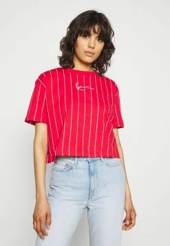 Prix De Rêve Karl Kani SMALL SIGNATURE SHORT PINSTRIPE TEE - T-shirt imprimé t-shirts col rond female