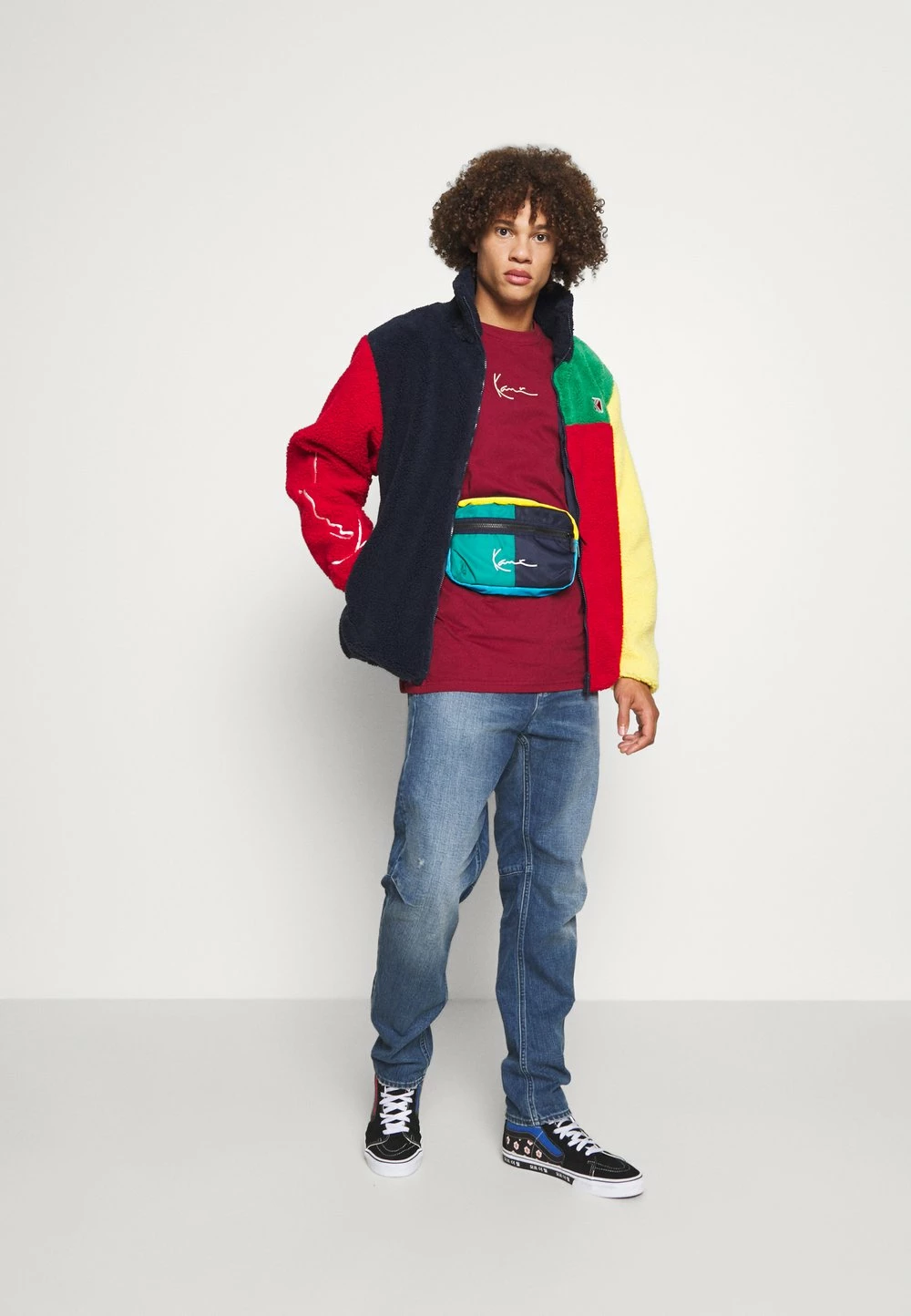 Prix Usine Karl Kani SIGNATURE BLOCK TEDDY JACKET UNISEX - Veste polaire pulls & gilets col montant 4 Prix Usine Karl Kani SIGNATURE BLOCK TEDDY JACKET UNISEX - Veste polaire pulls & gilets col montant – Image 2