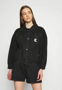 Authentique 100% Karl Kani WASHED JACKET - Veste en jean vestes & blazers col à revers female